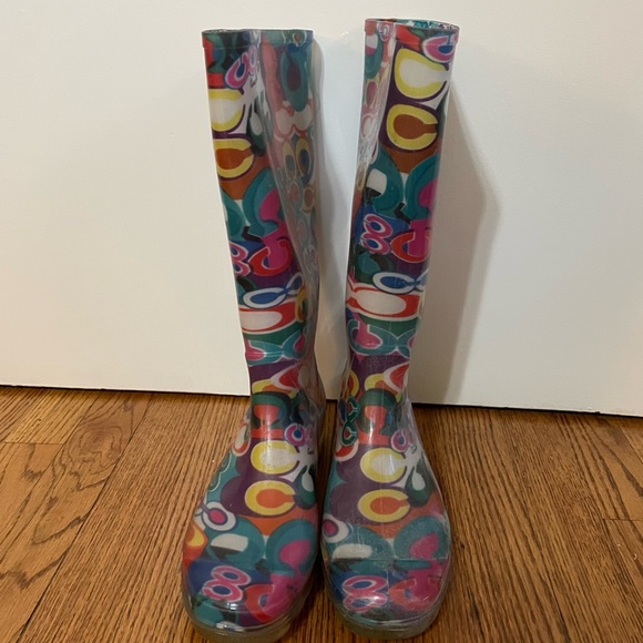 Coach colorful rain boots - Picture 2 of 4
